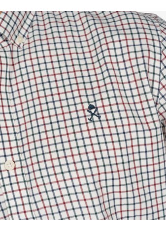 Camisa Harper & Neyer Dauphin Cuadro Ventana Crudo