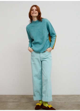 Jersey Dr. Bloom Twist  Verde Agua