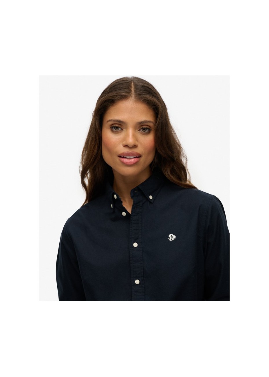 Camisa Superdry Oxford Slim Azul Marino