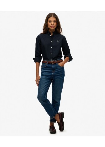 Camisa Superdry Oxford Slim Azul Marino