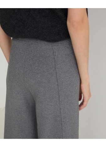 Pantalón Yerse Culotte con Viscosa Gris