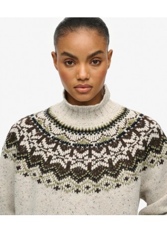 Jersey Superdry Cuello Alto Fairisle Arena