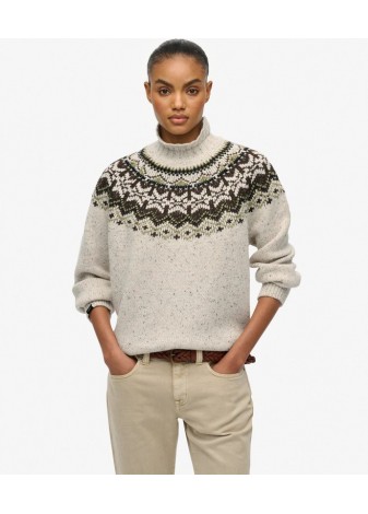 Jersey Superdry Cuello Alto Fairisle Arena