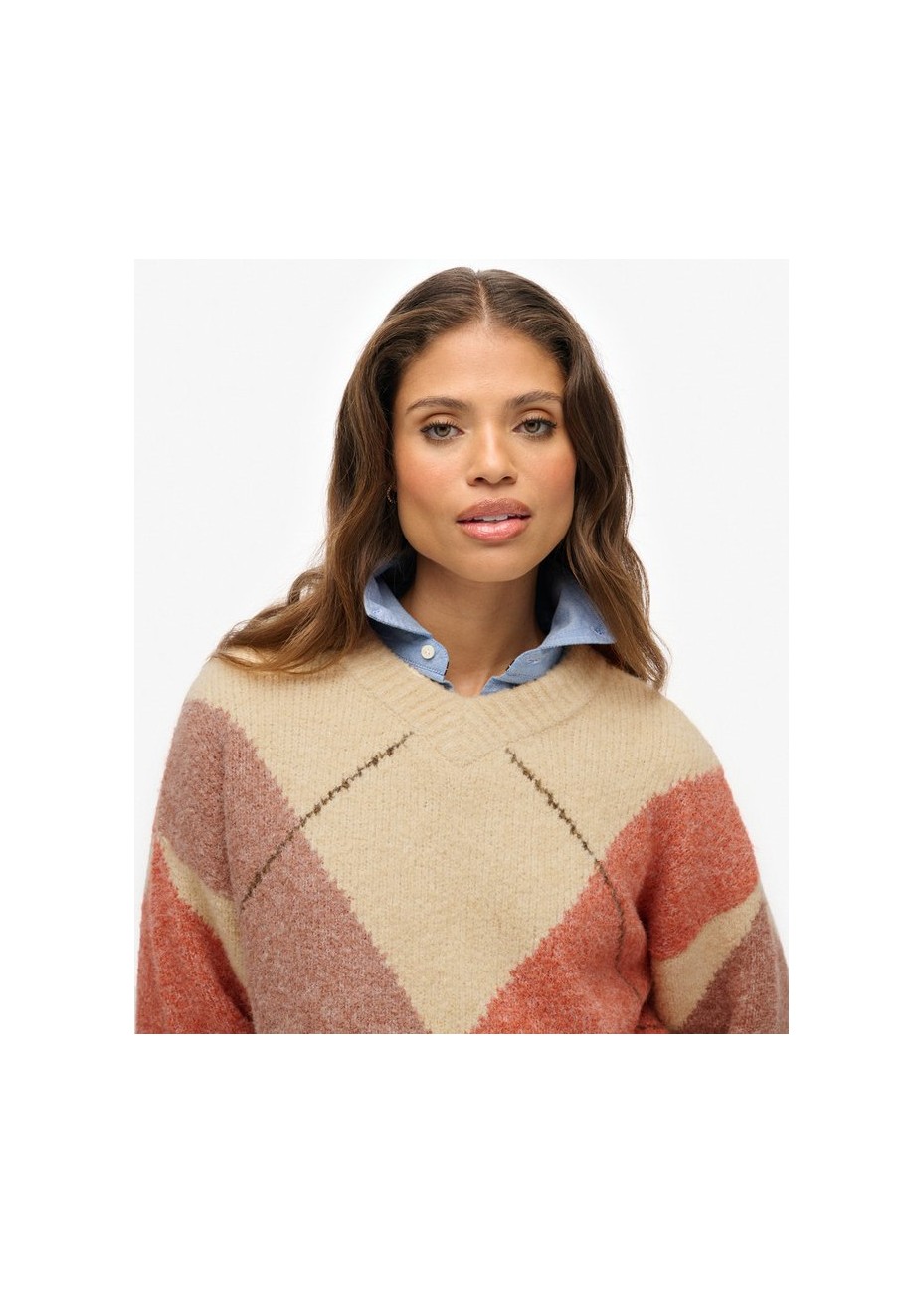 Jersey Superdry Argyle Rombos Crudo