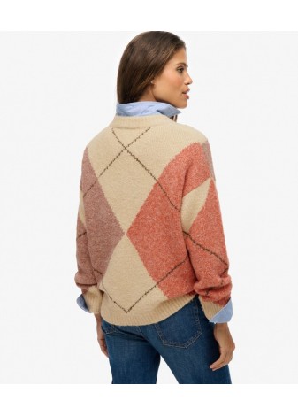 Jersey Superdry Argyle Rombos Crudo