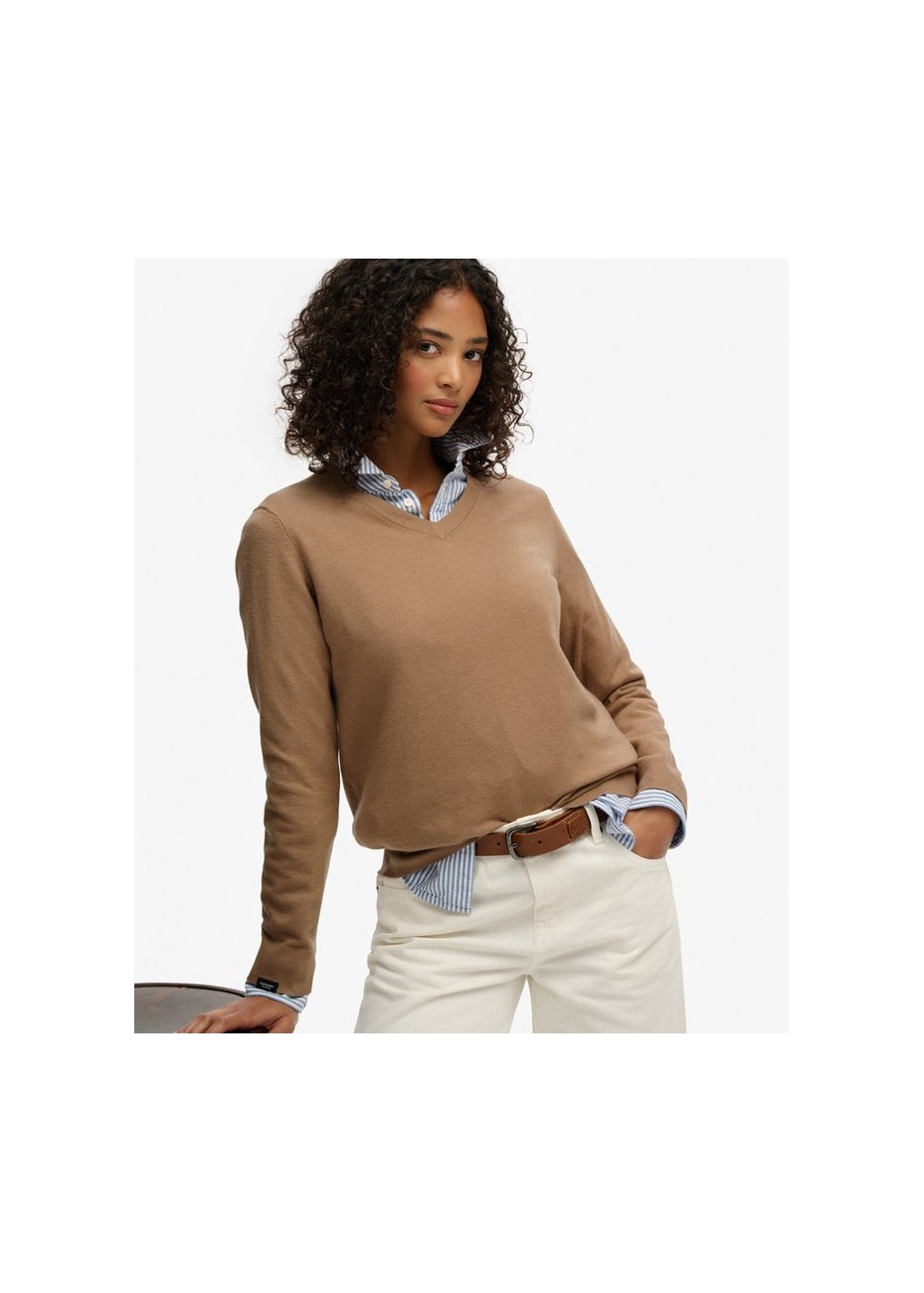 Jersey Superdry Pico Básico Camel