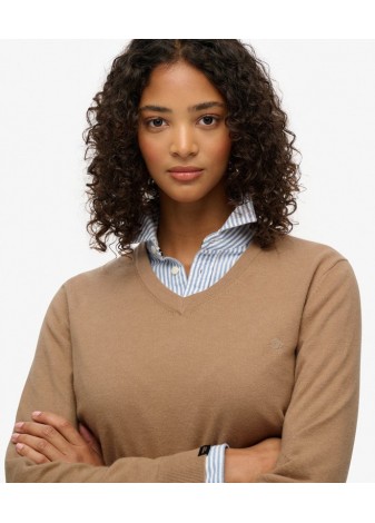 Jersey Superdry Pico Básico Camel