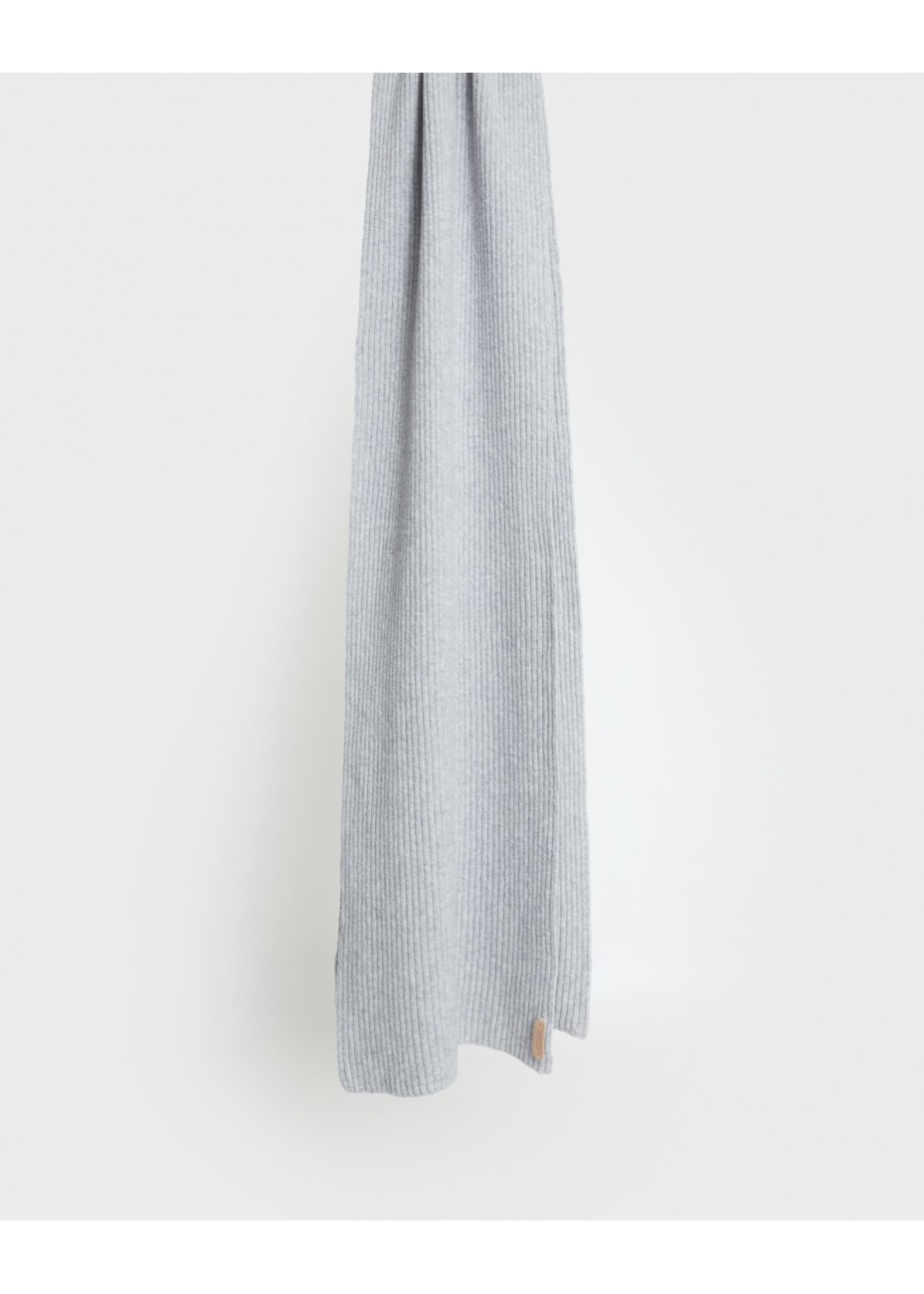 Bufanda Yerse Mezcla Algodón Tricot Gris