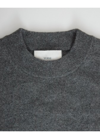 Jersey Yerse Cashmere Cuello Redondo Gris