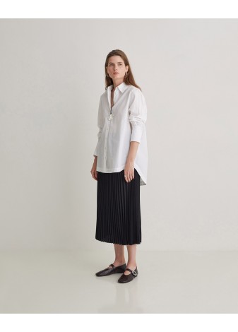 Camisa Yerse Popelín Algodón Orgánico Blanco