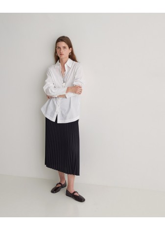 Camisa Yerse Popelín Algodón Orgánico Blanco