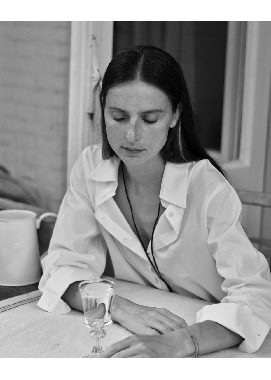 Camisa Yerse Popelín Algodón Orgánico Blanco