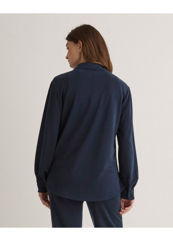 Camisa Yerse Punto Cuello Polo Azul