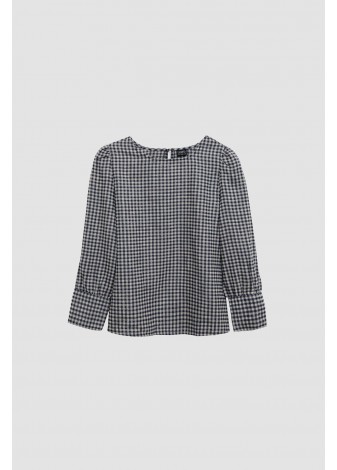 Blusa Castaño de Indias Grace Cuadro Vichi