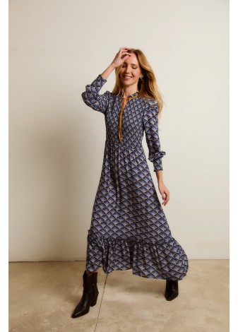 Vestido Castaño de Indias Festival Azul