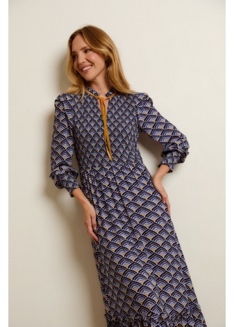 Vestido Castaño de Indias Festival Azul