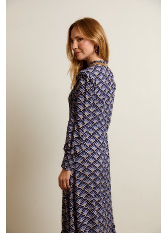 Vestido Castaño de Indias Festival Azul