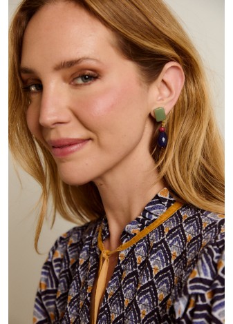 Vestido Castaño de Indias Festival Azul