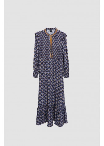 Vestido Castaño de Indias Festival Azul