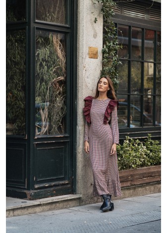 Vestido Castaño de Indias Marilyn Burdeos