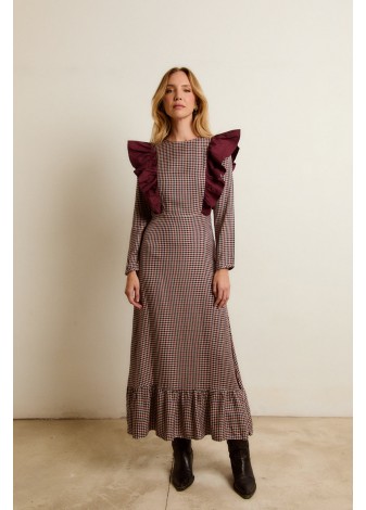 Vestido Castaño de Indias Marilyn Burdeos