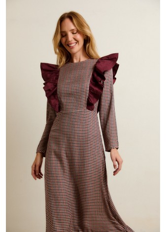 Vestido Castaño de Indias Marilyn Burdeos