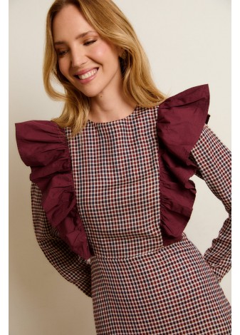 Vestido Castaño de Indias Marilyn Burdeos