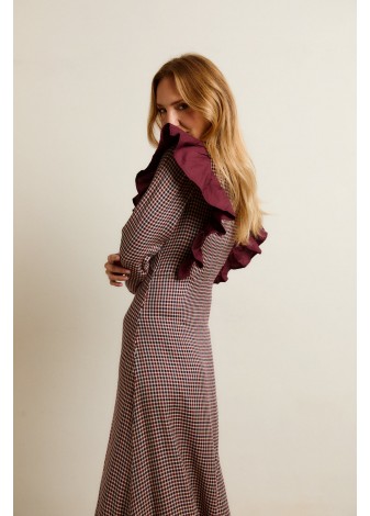 Vestido Castaño de Indias Marilyn Burdeos