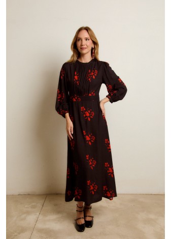 Vestido Castaño de Indias Marais Negro