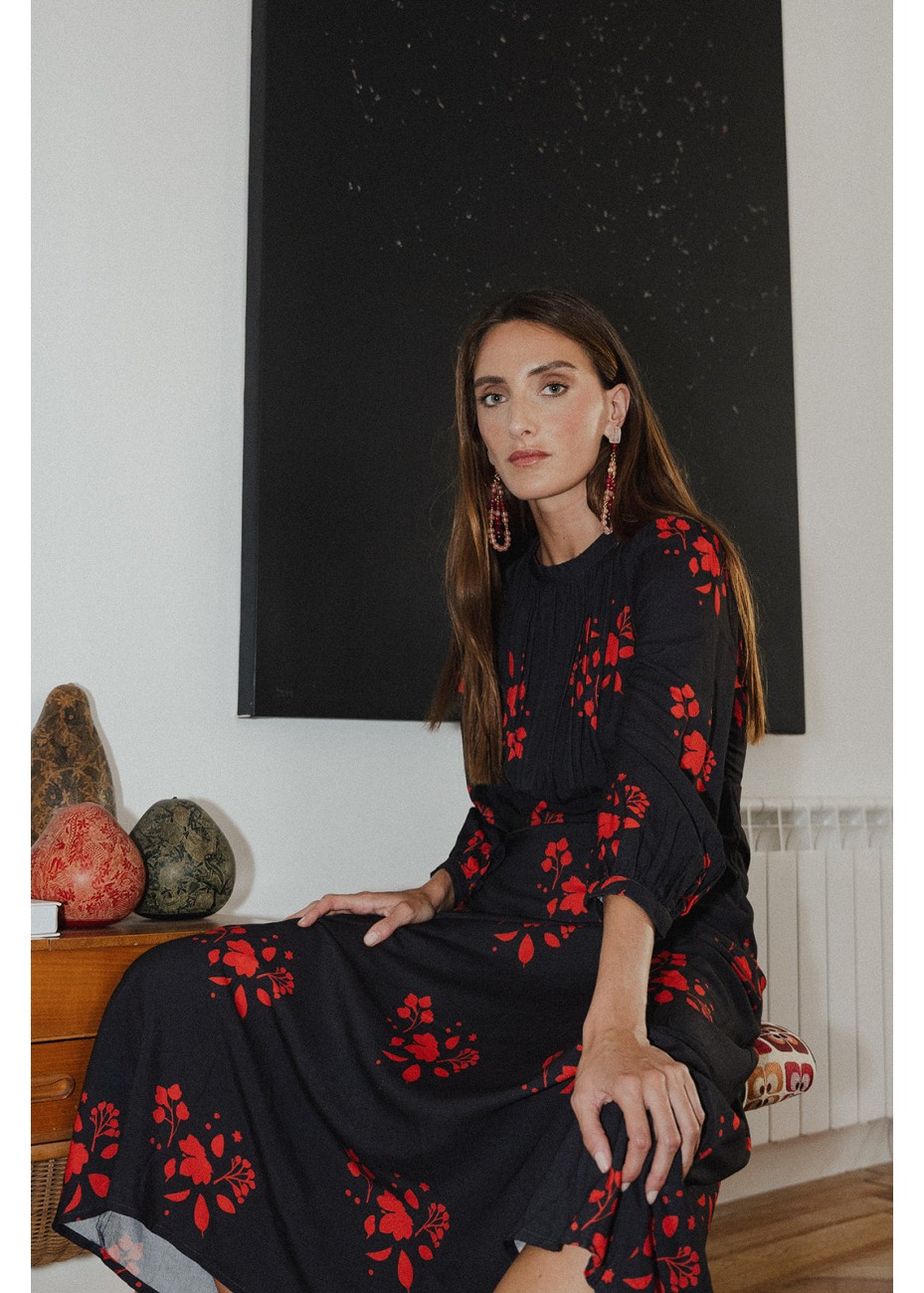 Vestido Castaño de Indias Marais Negro