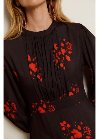 Vestido Castaño de Indias Marais Negro