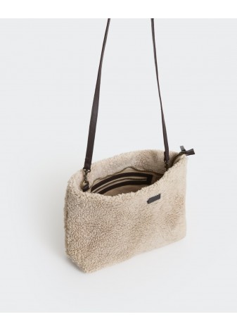 Bolso Yerse Borreguito Bandolera Crudo