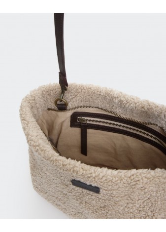 Bolso Yerse Borreguito Bandolera Crudo