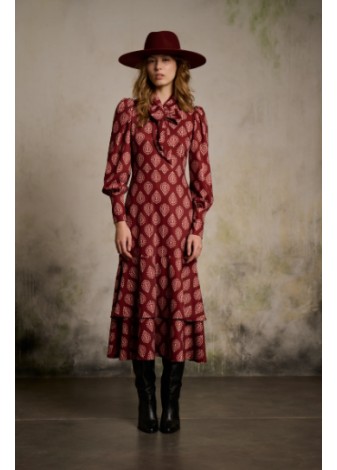 Vestido Maggie Sweet Tatiana Cachemir Granate