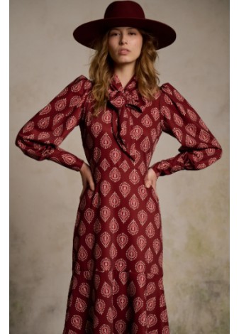 Vestido Maggie Sweet Tatiana Cachemir Granate