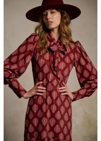 Vestido Maggie Sweet Tatiana Cachemir Granate